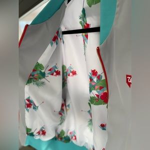 Miriam Budet for Walgreens Collab with Jennifer Lopez & Alex Rodriguez Jacket